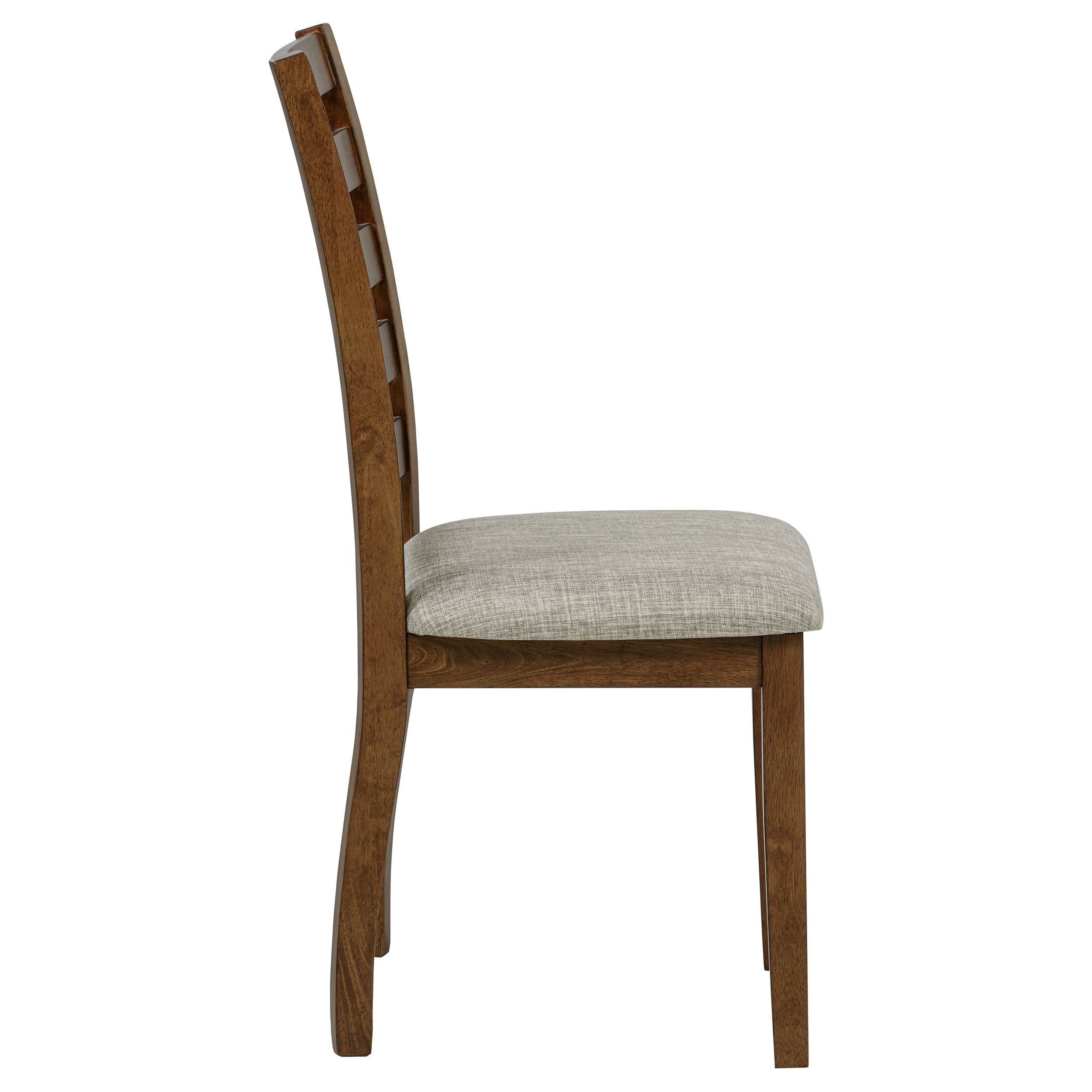 Atwood Wood Dining Side Chair Upholstered Seat Warm Brown — view 10