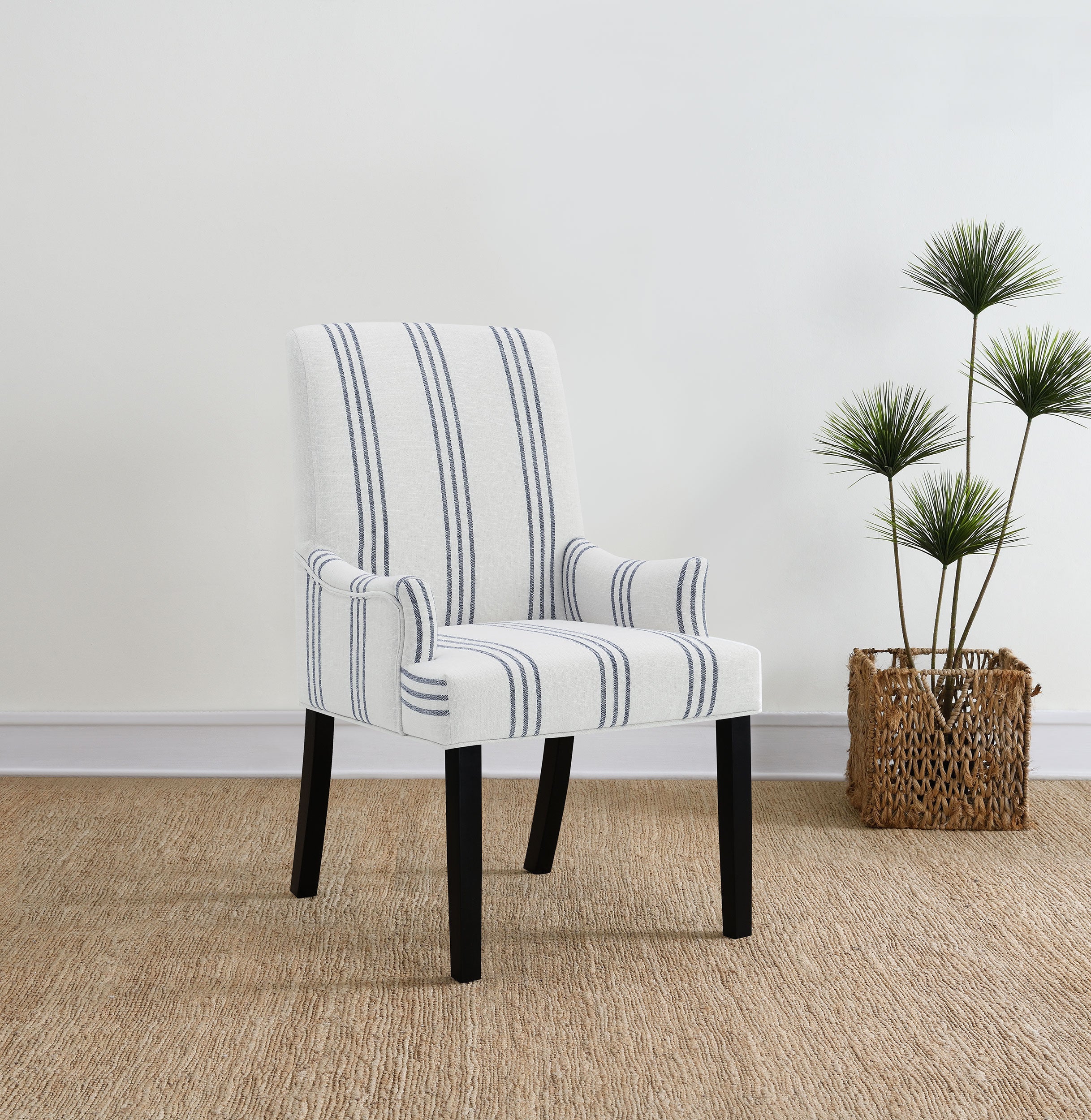 Herran Upholstered Arm Chair Beige — view 2