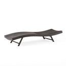 Kauai - Modern Style Wicker Chaise Lounge - Brown Multi