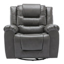 360° Swivel And Rocking Home Theater Recliner Manual Recliner Chair With Wide Armrest For Living Room