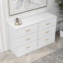 Modern Drawer Dresser For Bedroom, Ample Storage Wide Chest Of Drawers