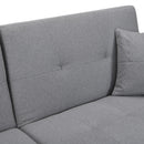 Modern Folding Ottoman Sofa Bed With Stereo System - Gray