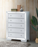 Sleek Contemporary Storage Chest - White