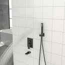 16" Ceiling Mount Square Shower System With Waterfall Tub Spout And Rough In Valve