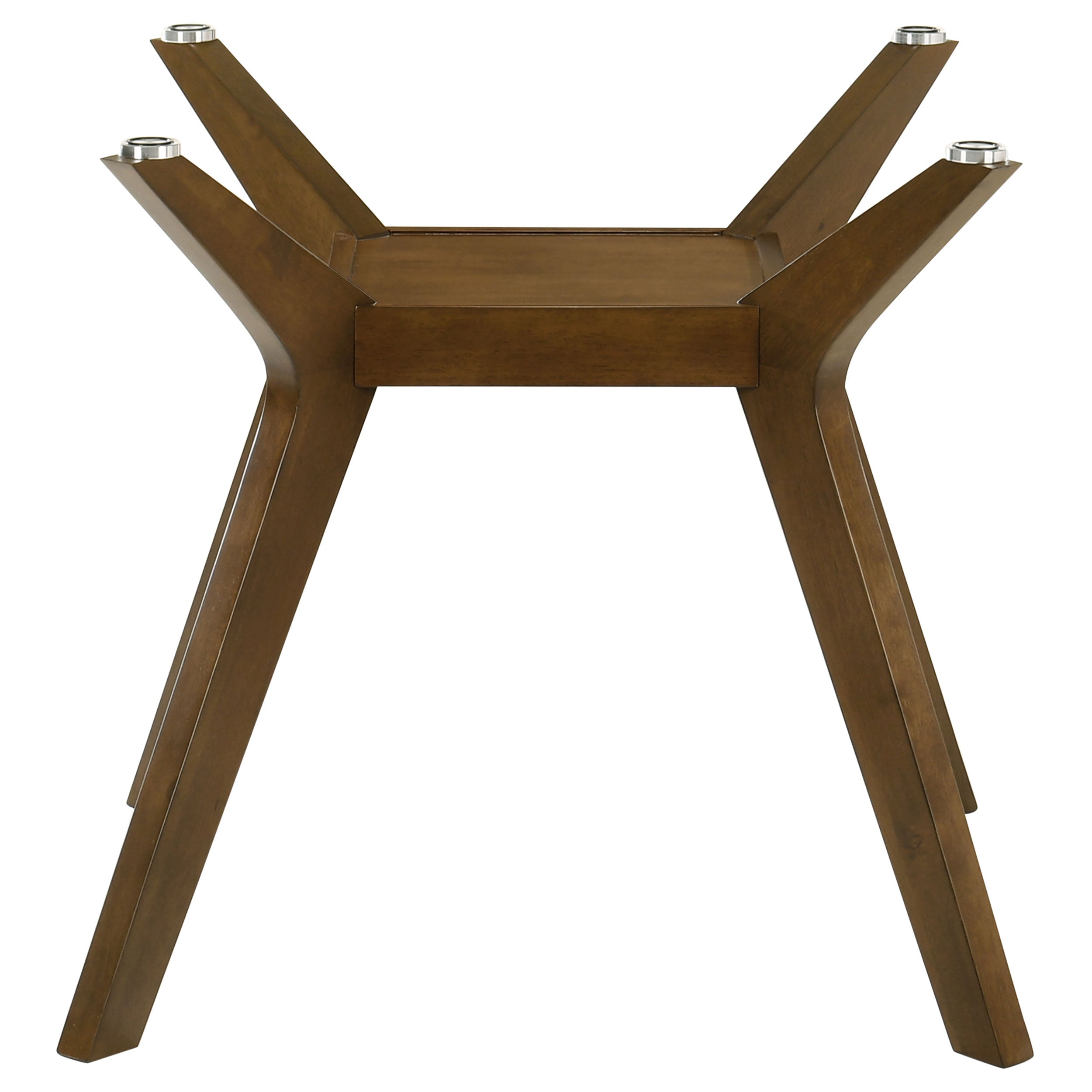 Paxton Square Wood Dining Table Base Brown — view 2