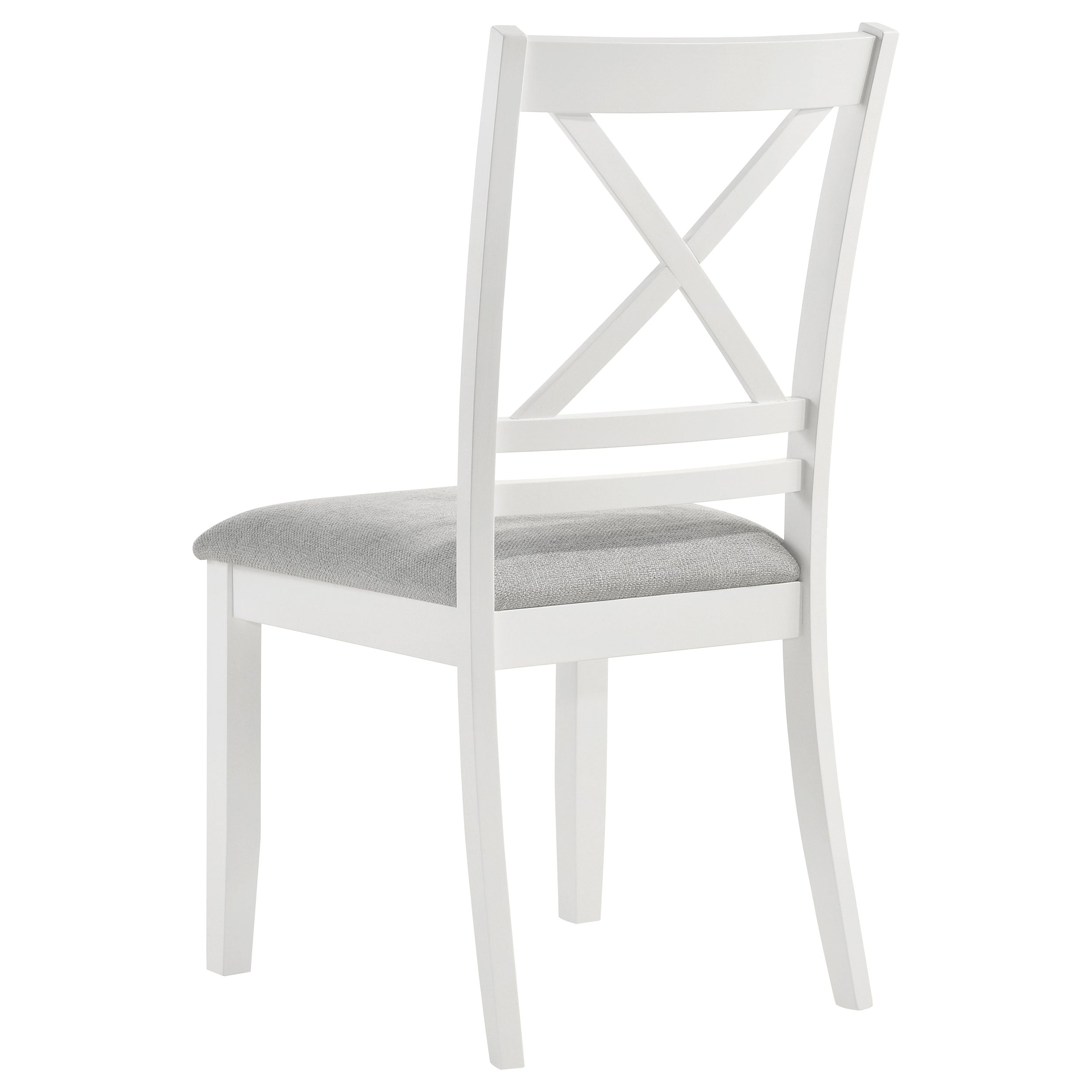 Hollis Cross Back Wood Dining Side Chair White (Set of 2) — view 7