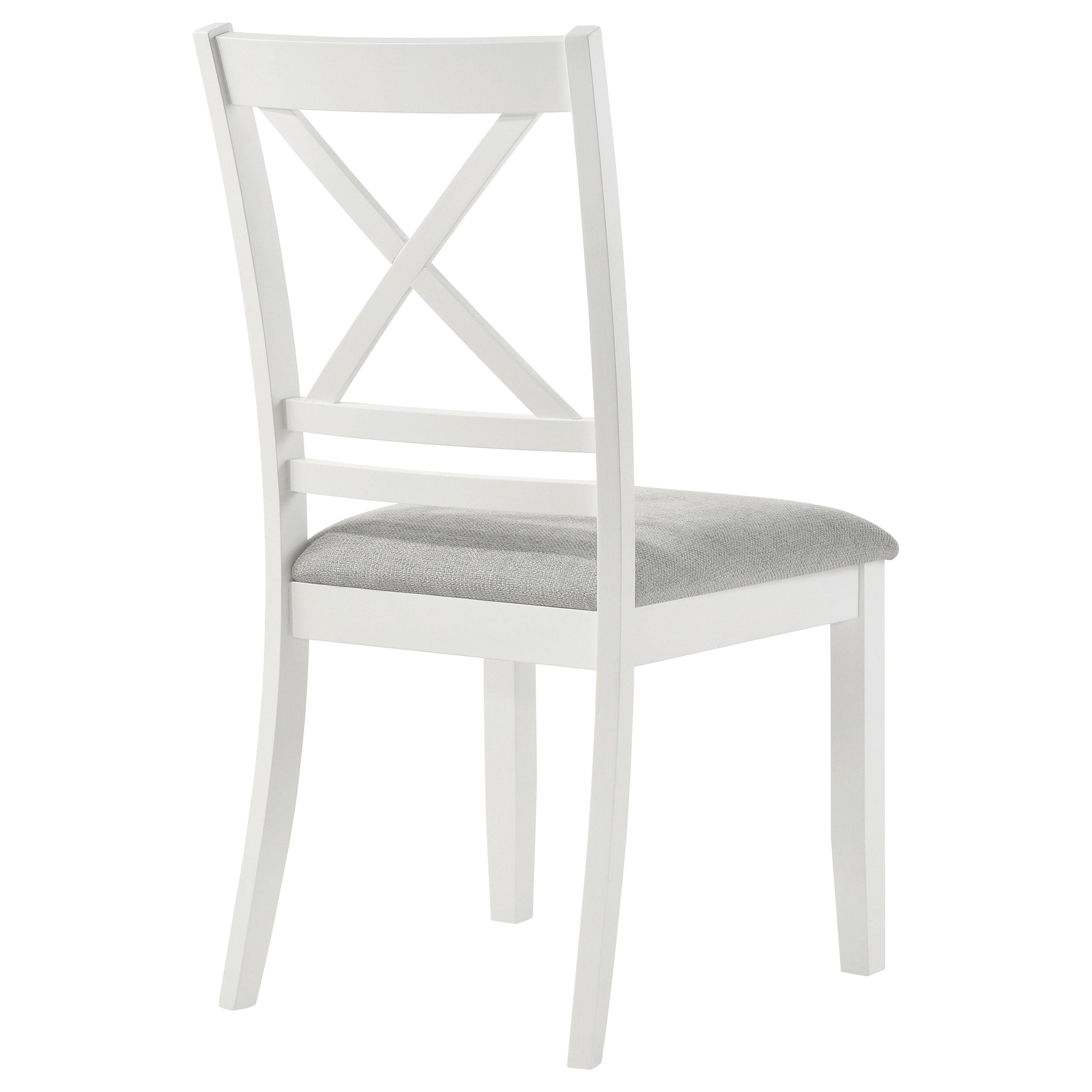 Hollis Cross Back Wood Dining Side Chair White (Set of 2) — view 8