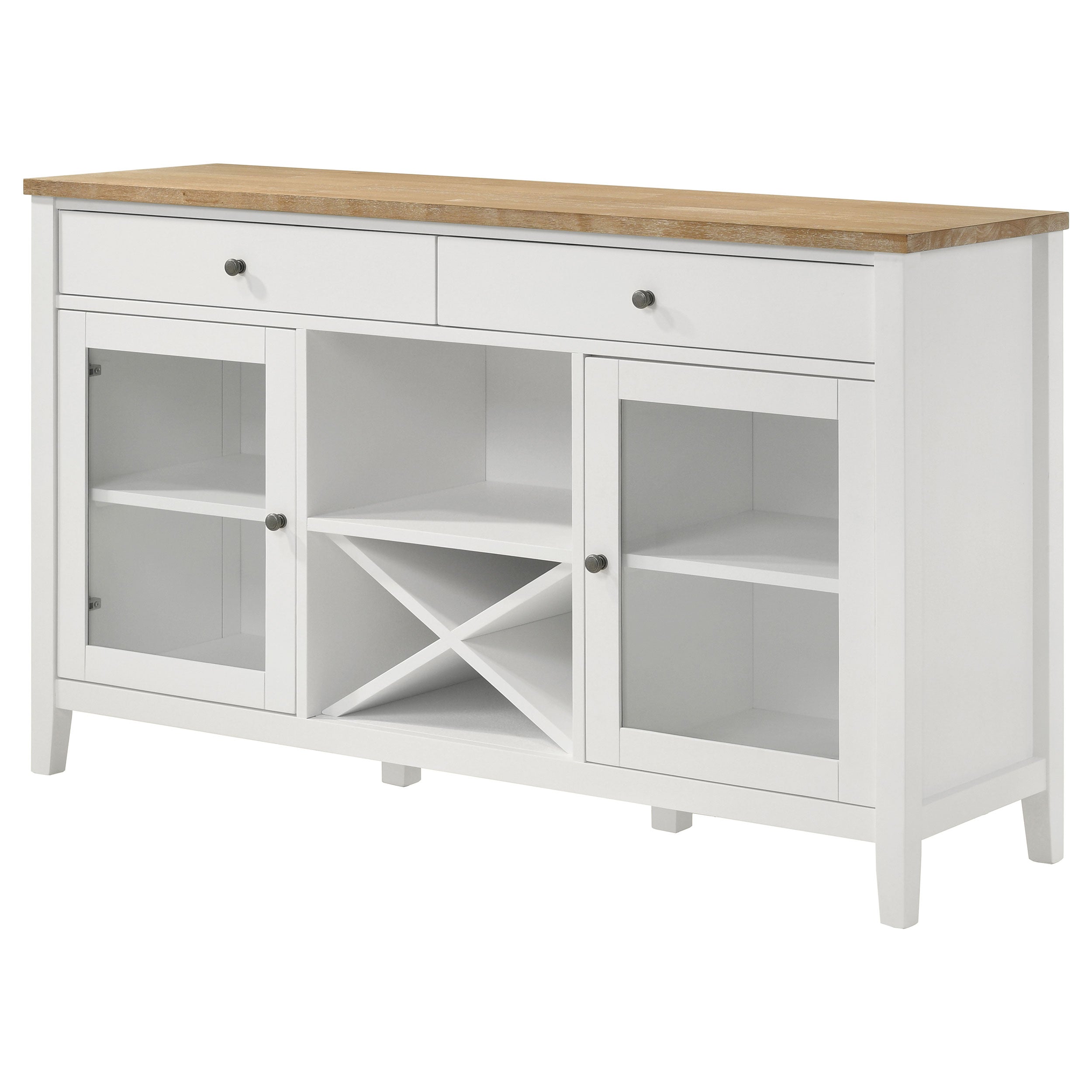 Hollis 2-door Dining Sideboard Buffet Storage Cabinet White — view 5