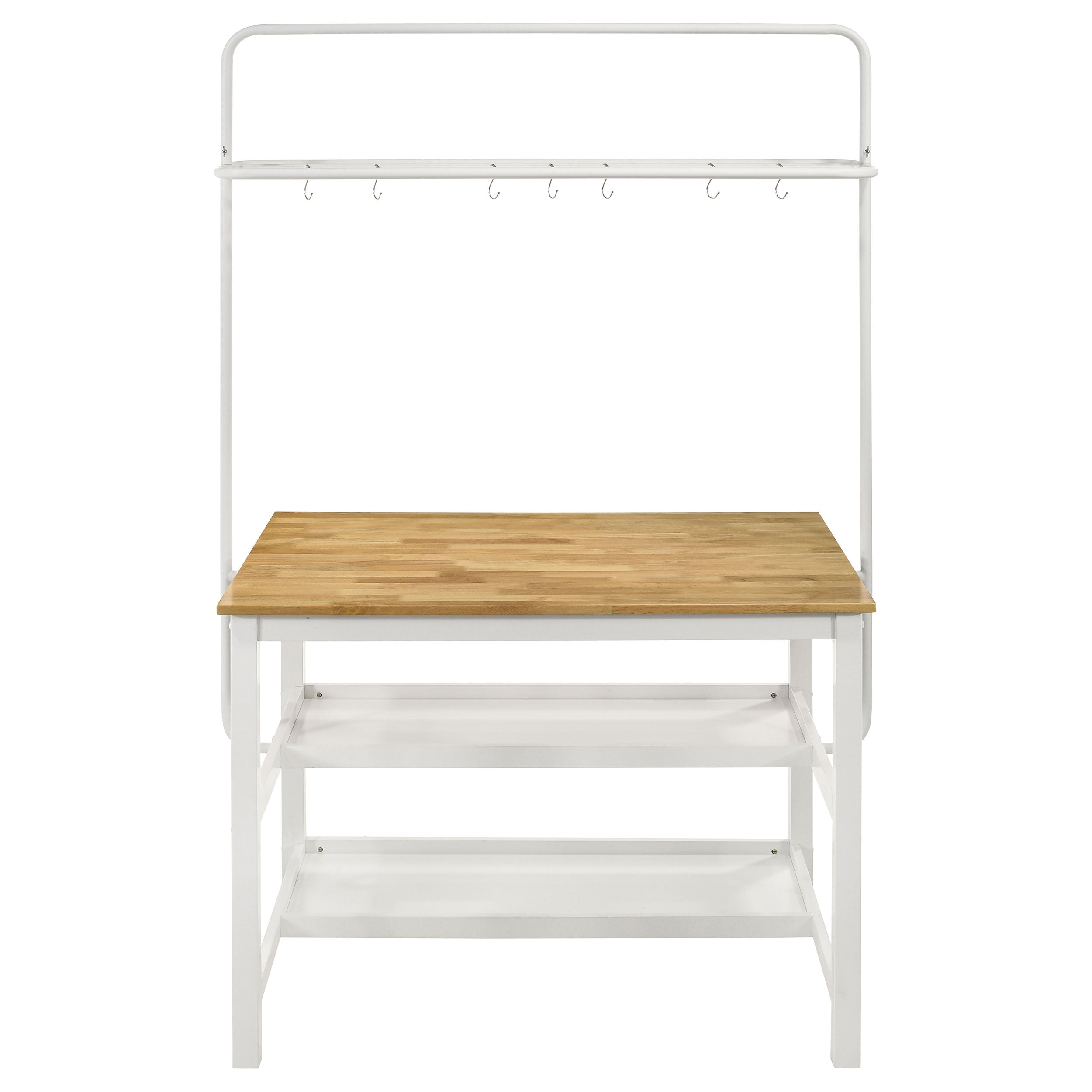 Edgeworth 3-piece Kitchen Island Counter Table Set White — view 4