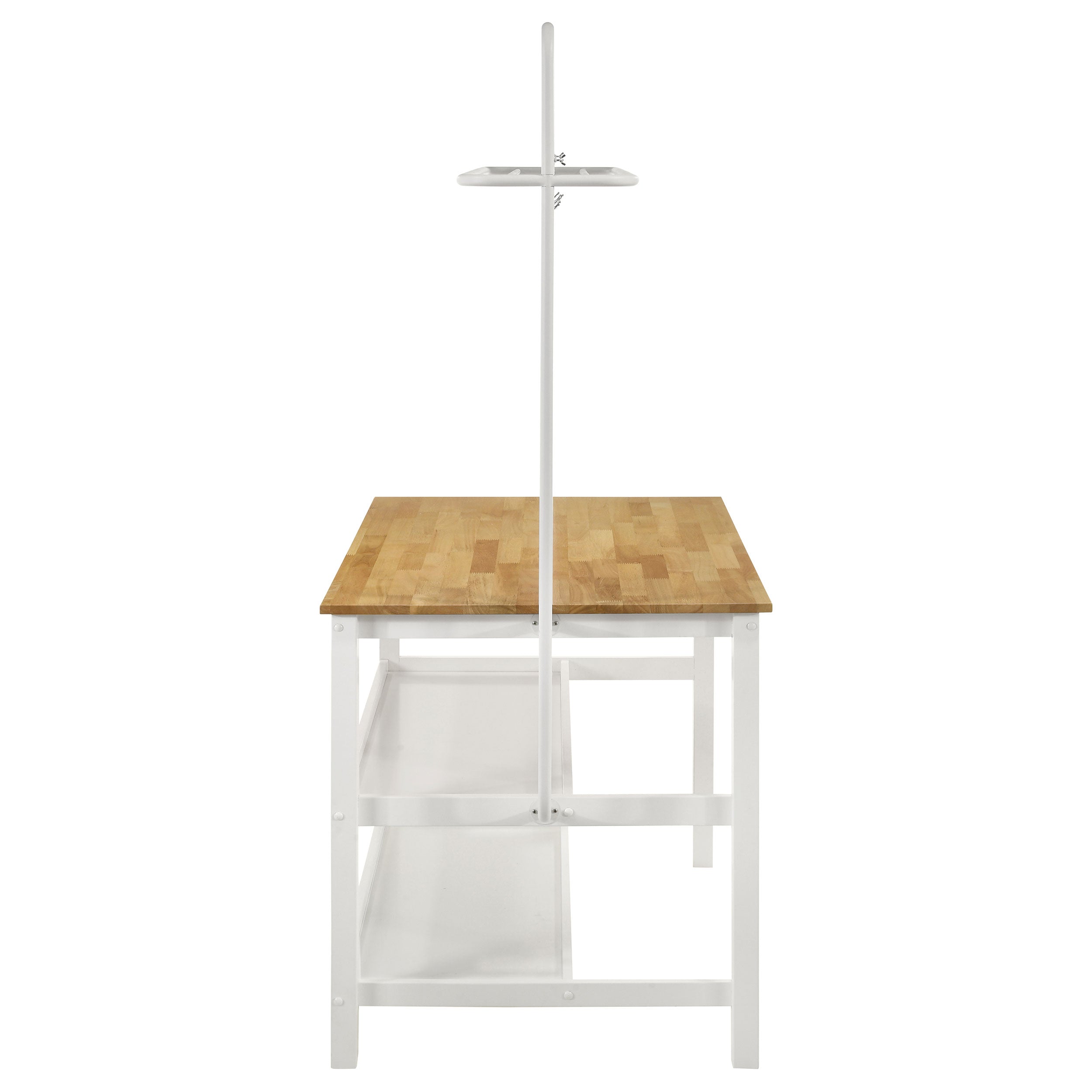 Edgeworth 3-piece Kitchen Island Counter Table Set White — view 5