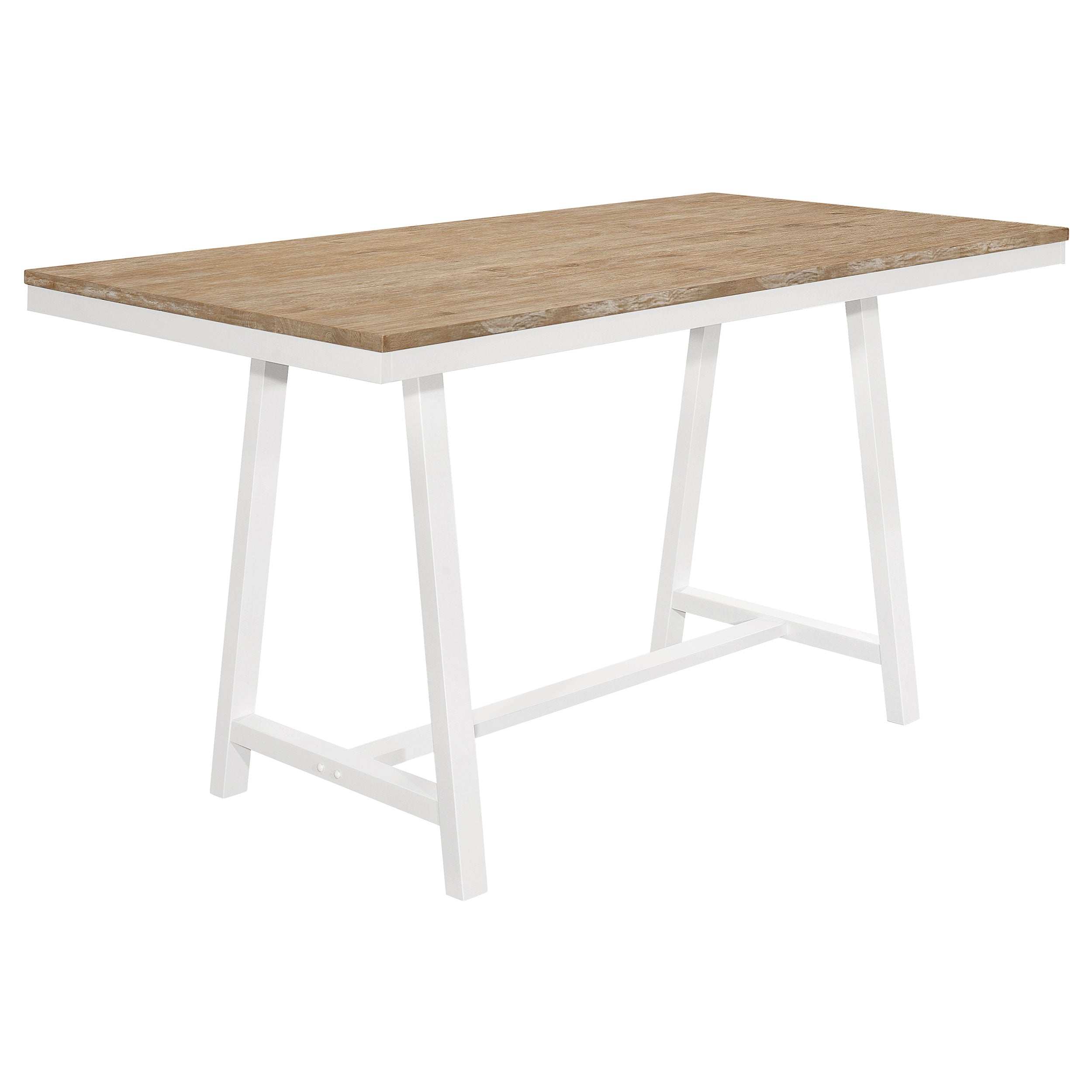 Hollis Rectangular 71-inch Counter Height Dining Table Brown — view 1