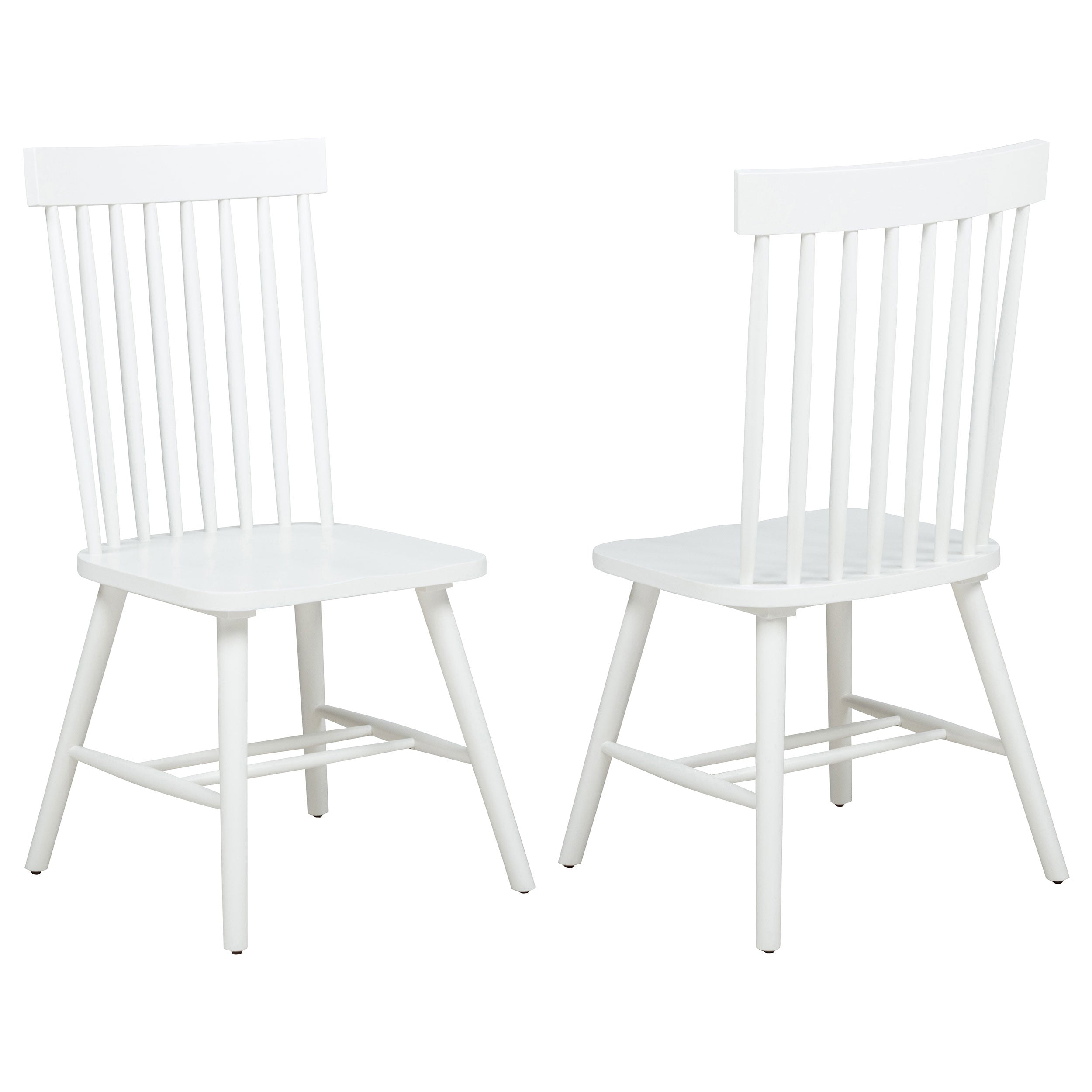 Andrews Windsor Spindle Back Dining Side Chair White (Set of 2) — view 1