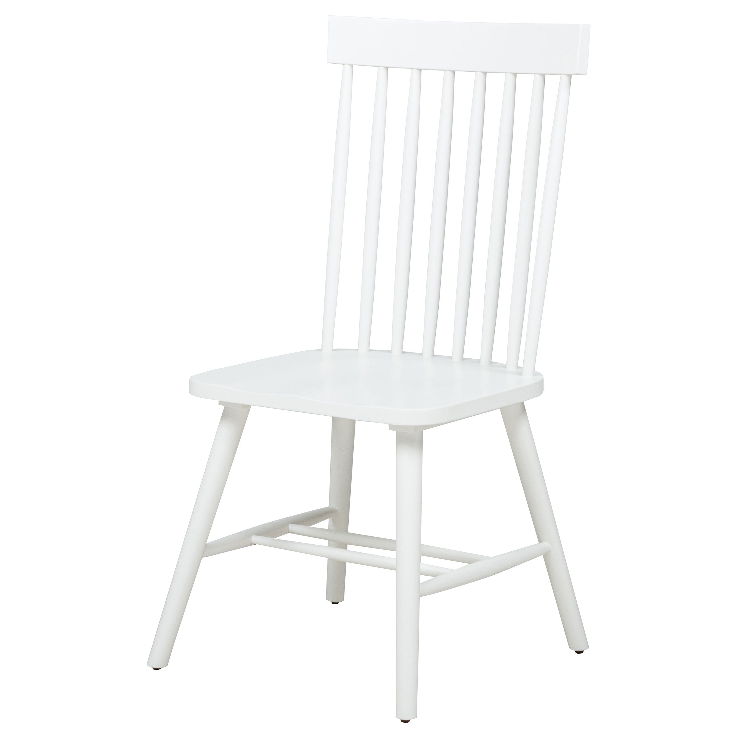Andrews Windsor Spindle Back Dining Side Chair White (Set of 2) — view 5