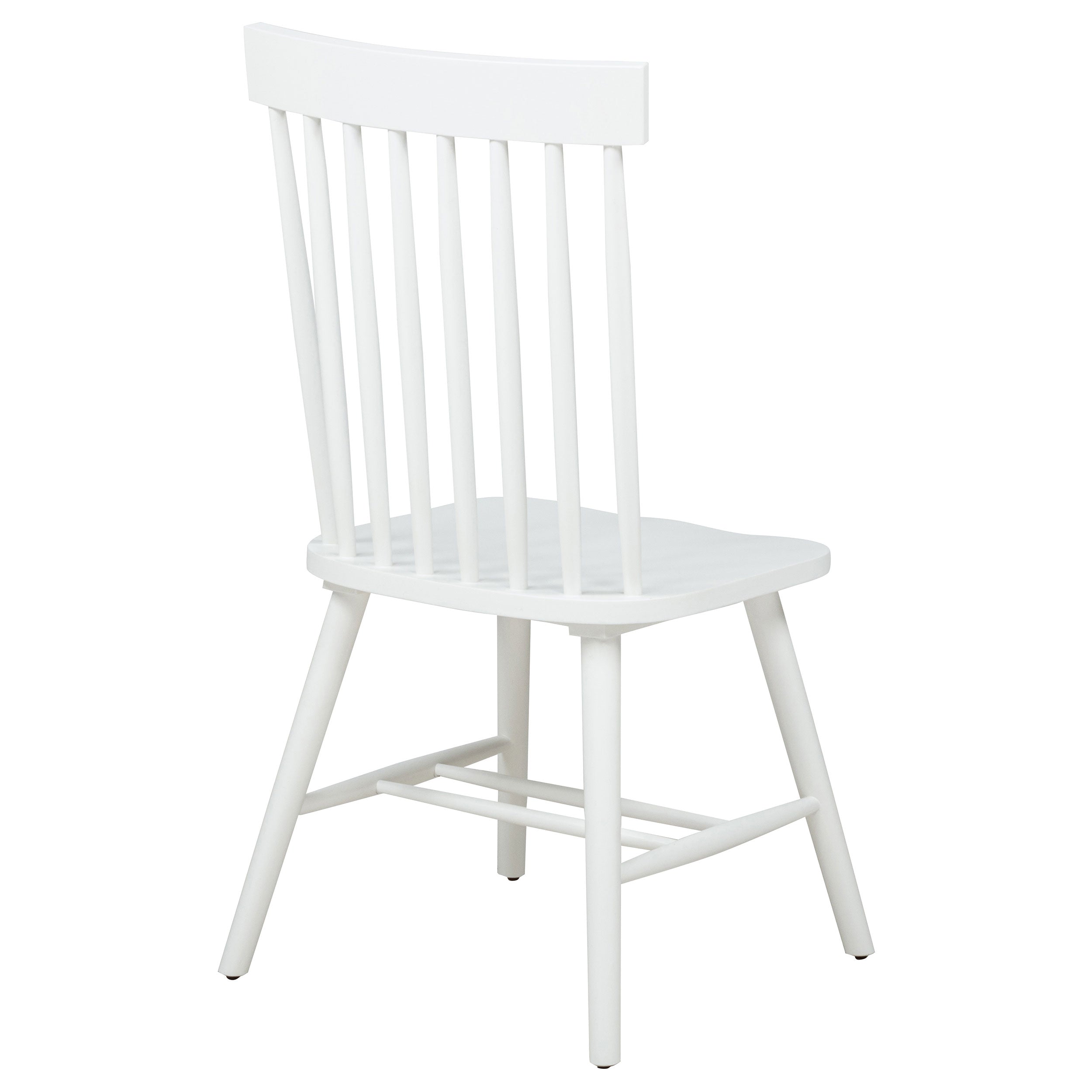 Andrews Windsor Spindle Back Dining Side Chair White (Set of 2) — view 9