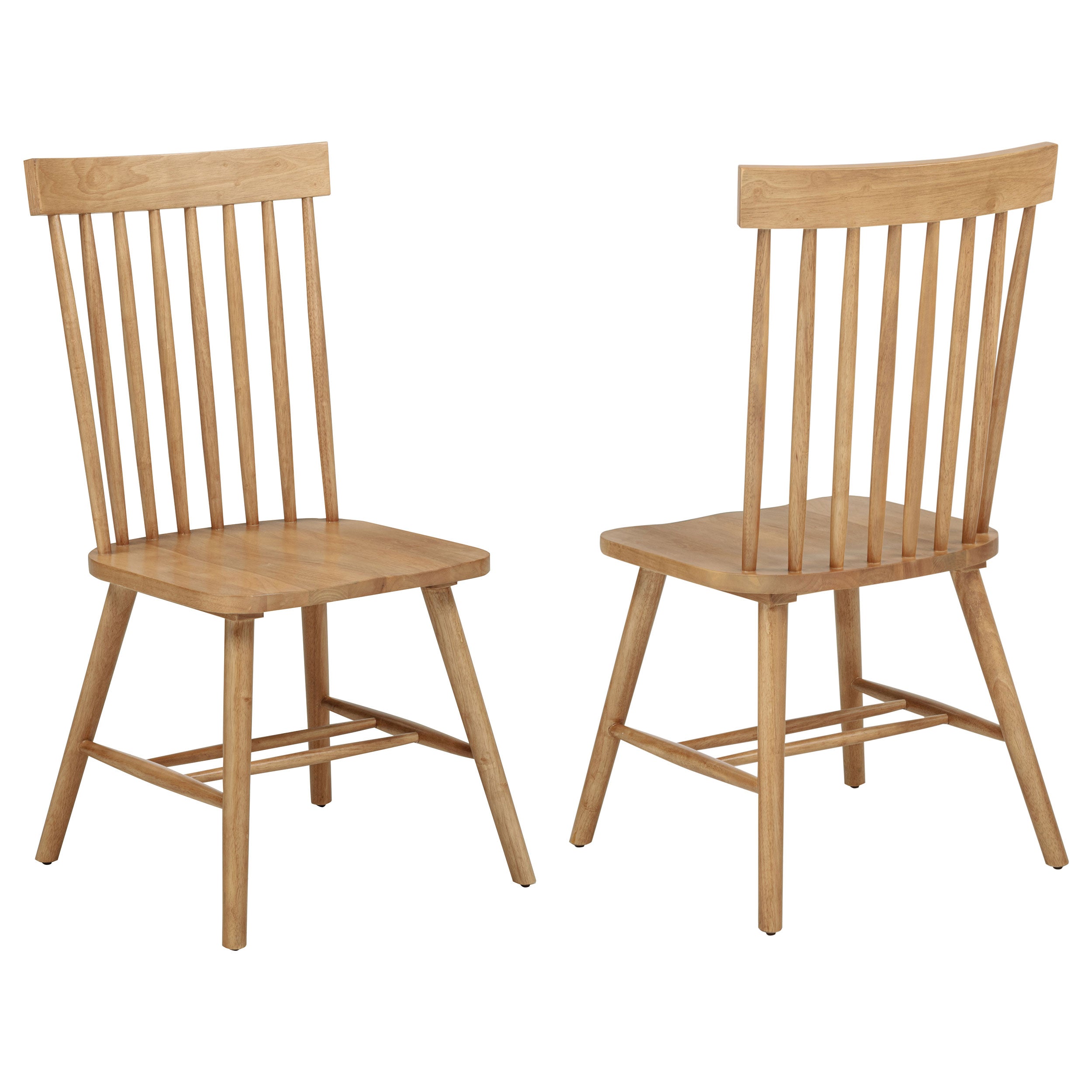 Andrews Windsor Spindle Back Dining Side Chair Light Ash (Set of 2) — view 1