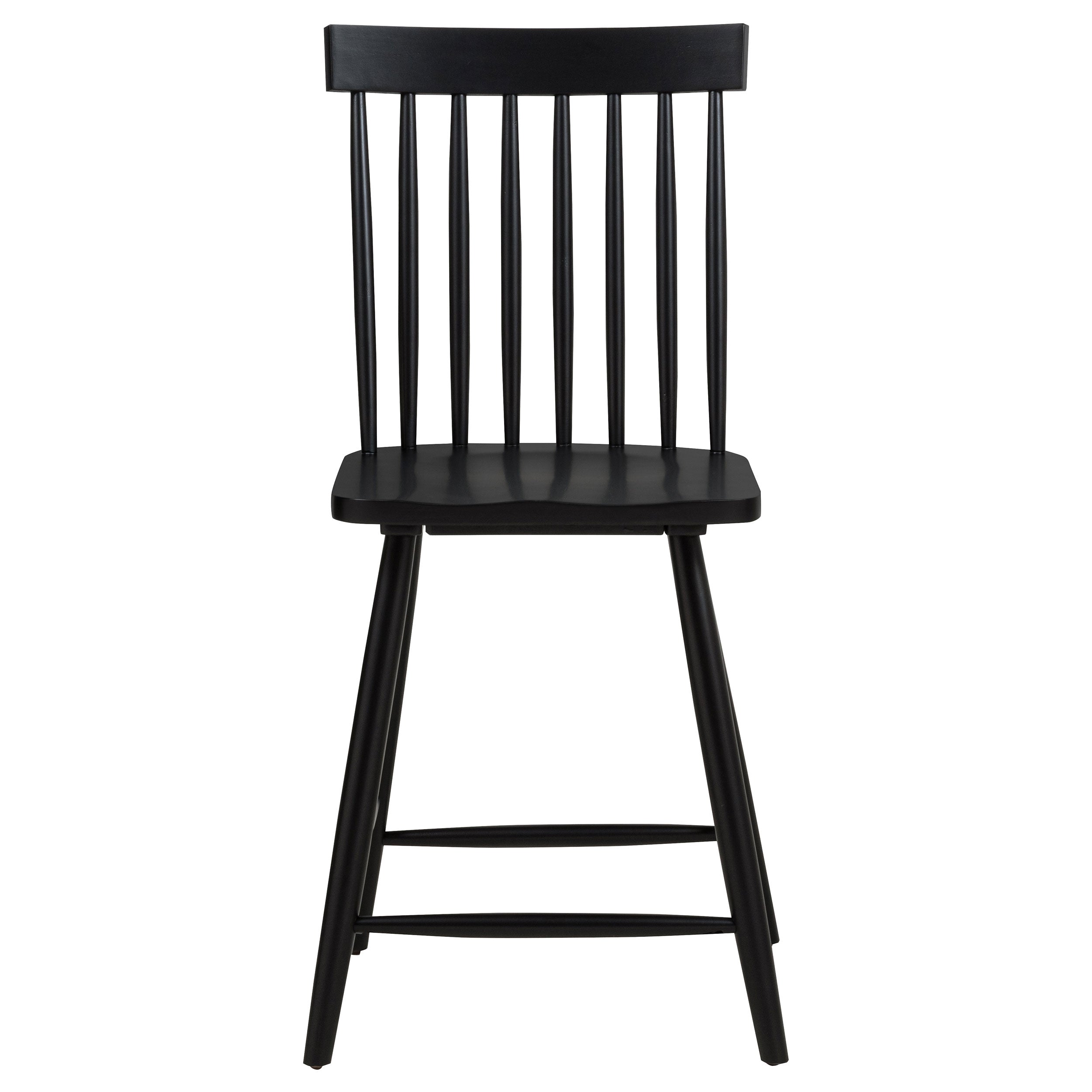 Andrews Windsor Counter Height Dining Side Chair Black (Set of 2) — view 4