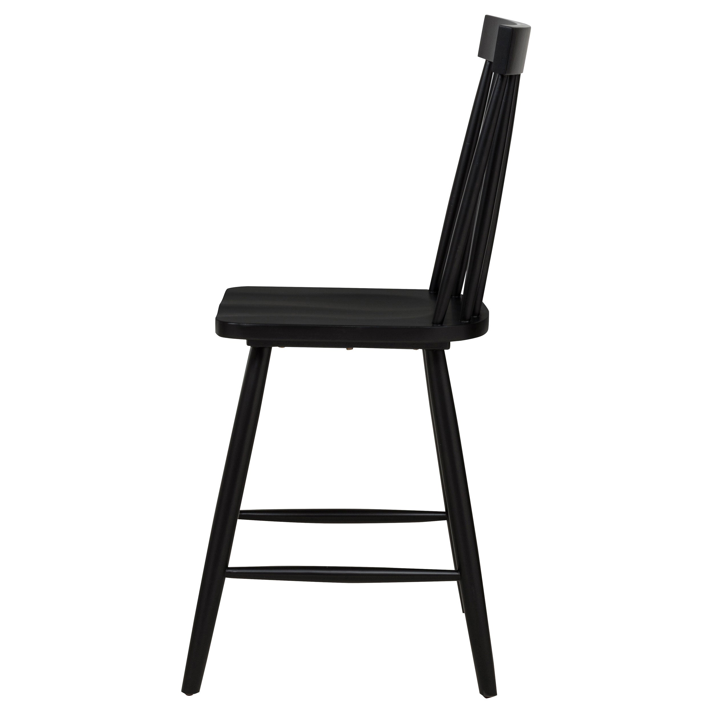 Andrews Windsor Counter Height Dining Side Chair Black (Set of 2) — view 6
