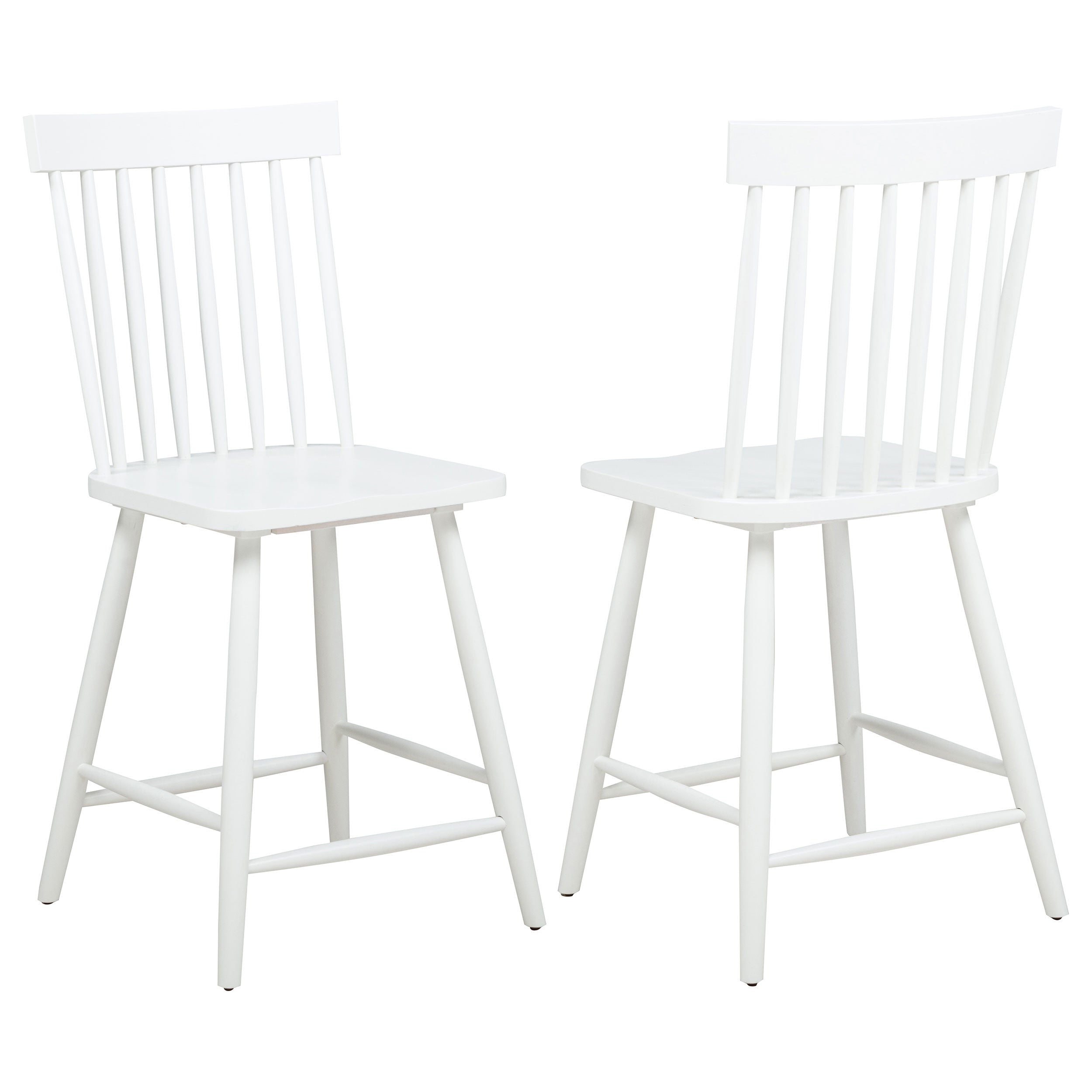 Andrews Windsor Counter Height Dining Side Chair White (Set of 2) — view 1