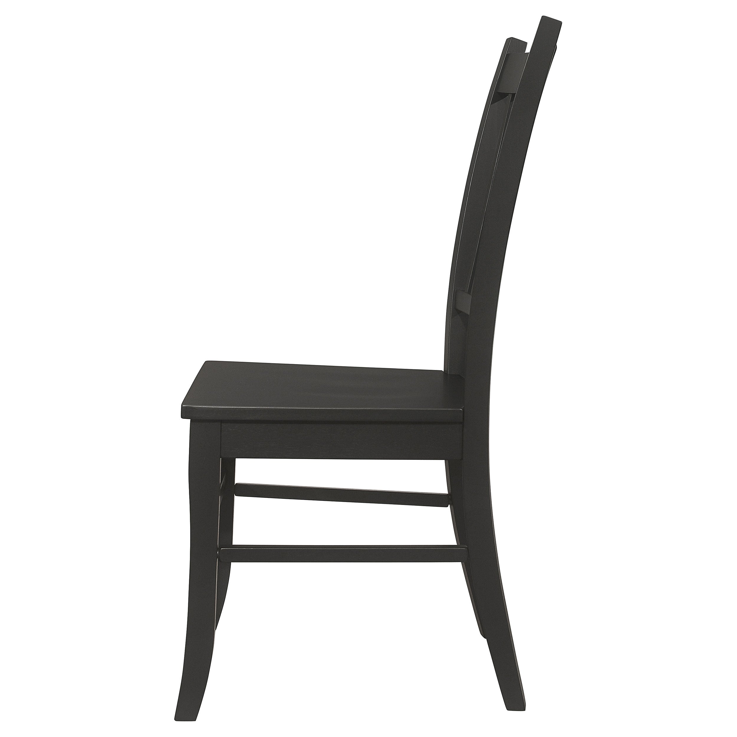Marbrisa Wood Dining Side Chair Matte Black (Set of 2) — view 6