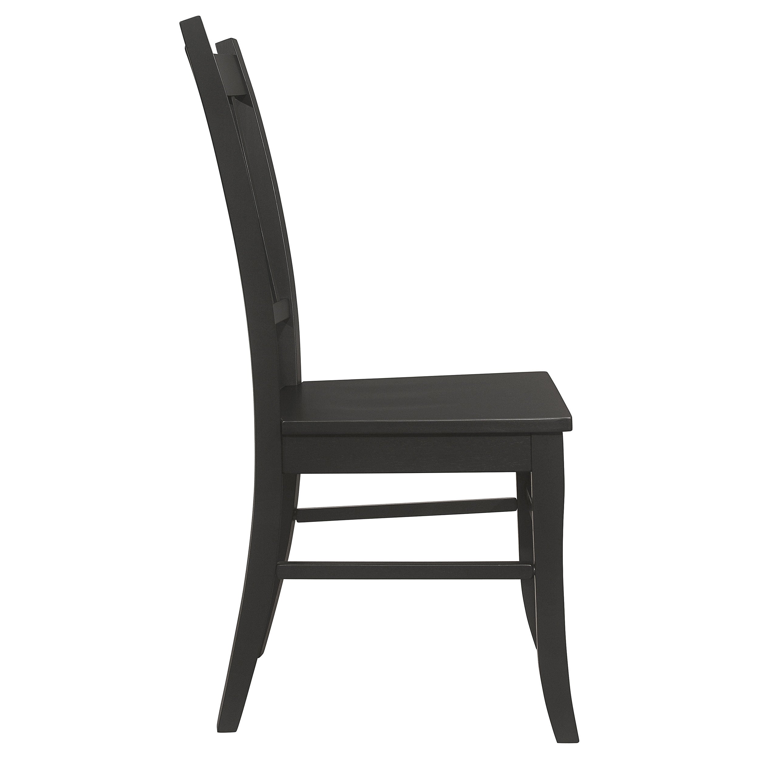 Marbrisa Wood Dining Side Chair Matte Black (Set of 2) — view 9