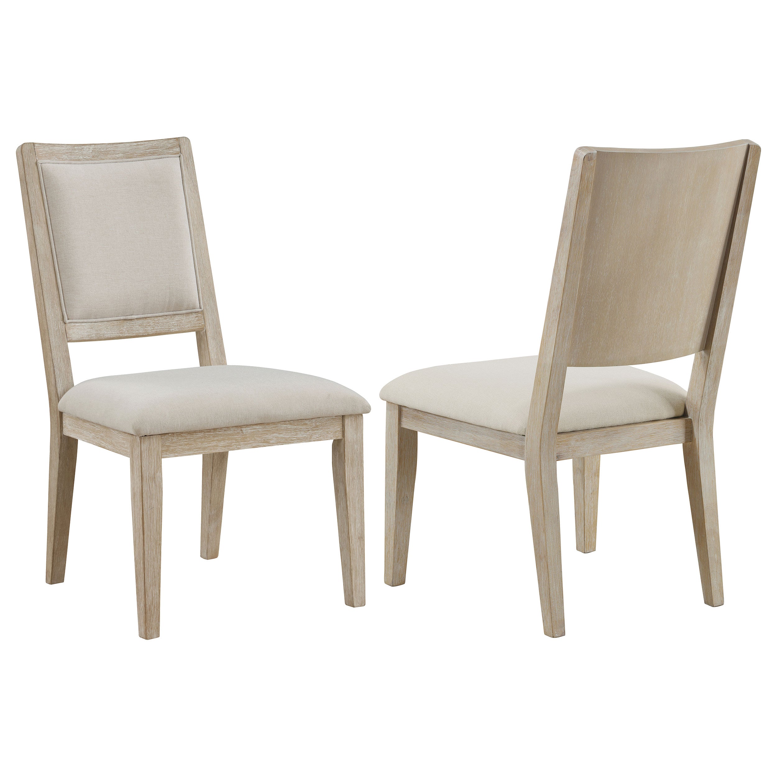 Trofello Cushioned Dining Side Chair White Washed (Set of 2) — view 1
