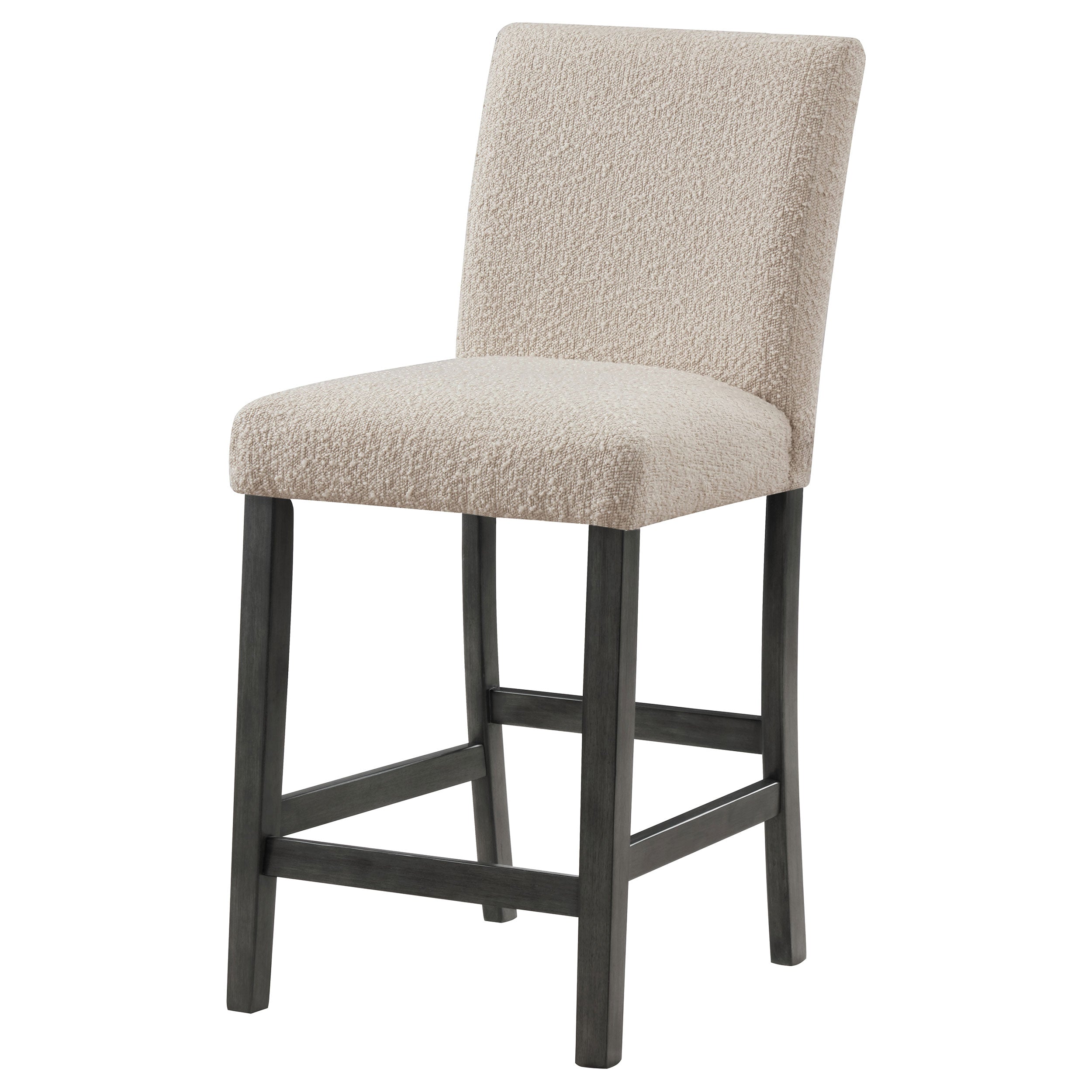 Alba Boucle Upholstered Counter Chair Beige (Set of 2) — view 5