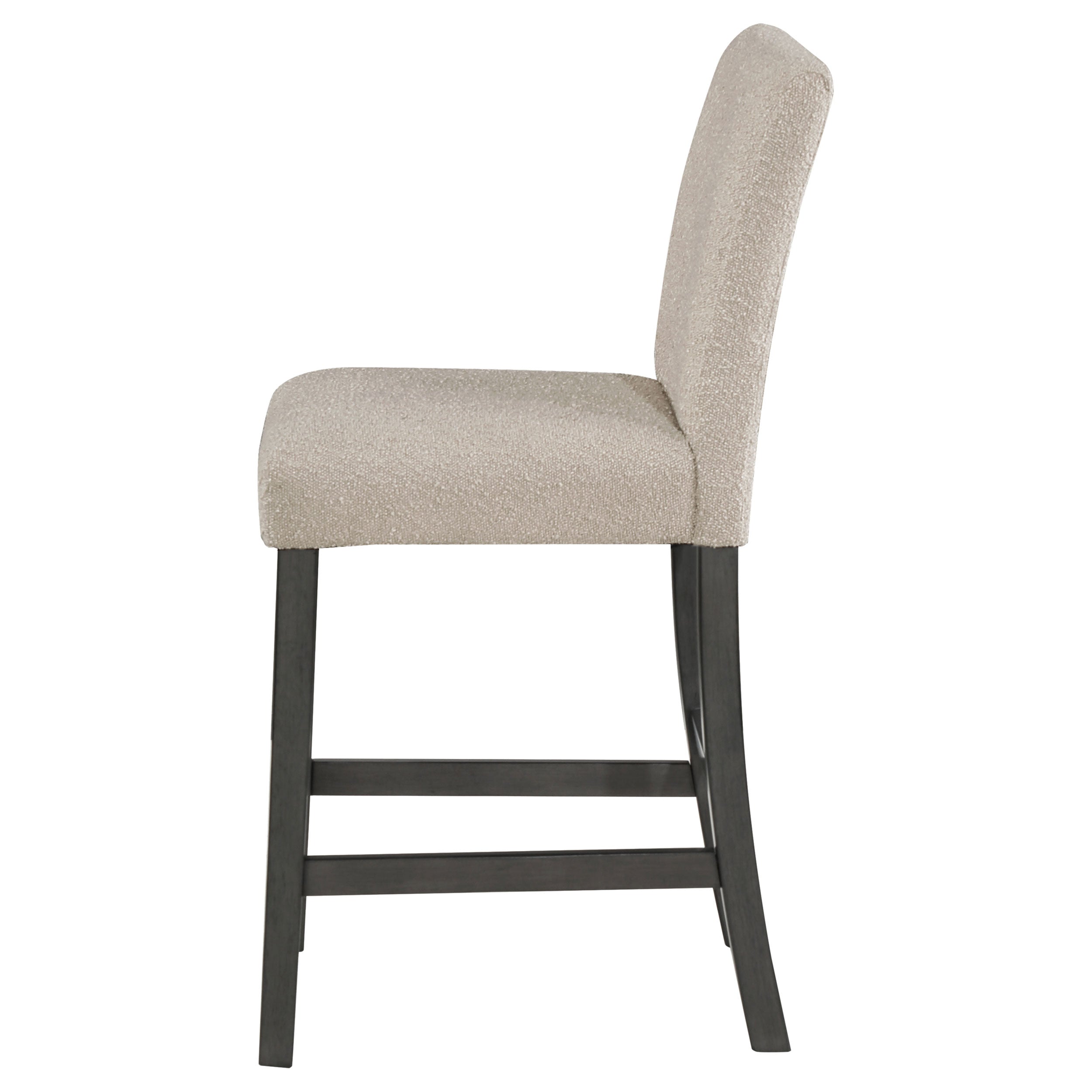 Alba Boucle Upholstered Counter Chair Beige (Set of 2) — view 6