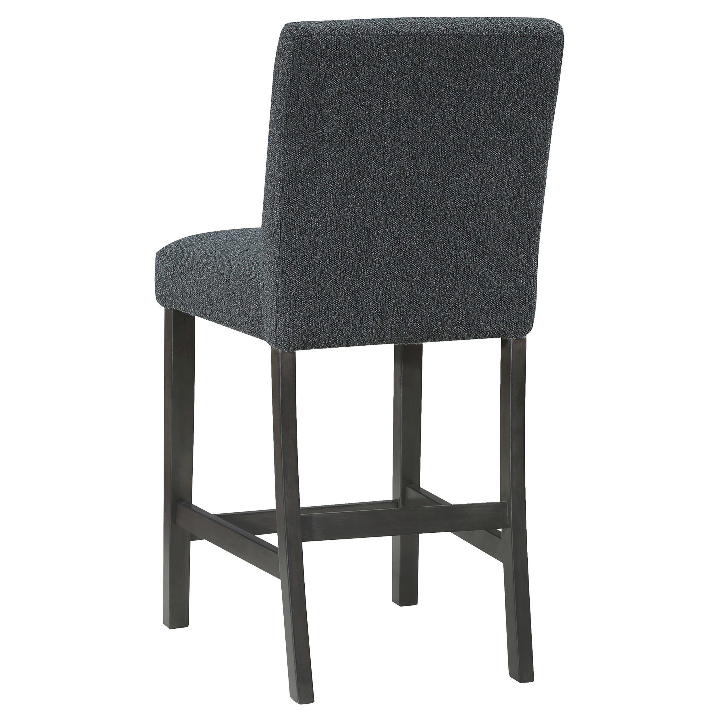 Alba Boucle Upholstered Counter Chair Black (Set of 2) — view 7