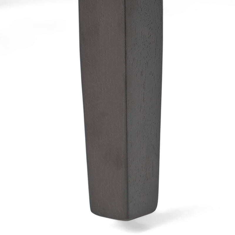 Bar Stools (Set of 2), Upholstered Barstools Armless, Rubber Wood Leg - Brown