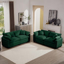 Elegant Corduroy Oversized Sectional Sofa Set With Deep Seats And Flexible Layout