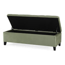 Wendover - Elegant Velvet Tufted Storage Bench With Lift-Up Top And Birch Wood Legs