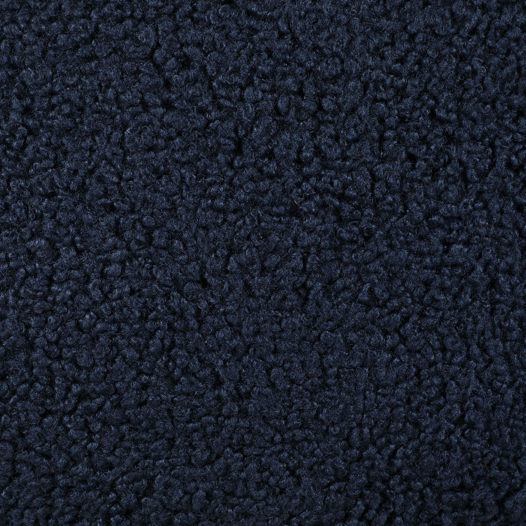 Zonie Boucle Upholstered Barrel Back Accent Chair Blue