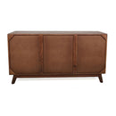 Sierra 6 Drawer Sideboard, Wood Credenza / Cabinets / Chests / Nightstands - Natural Wood / Brown