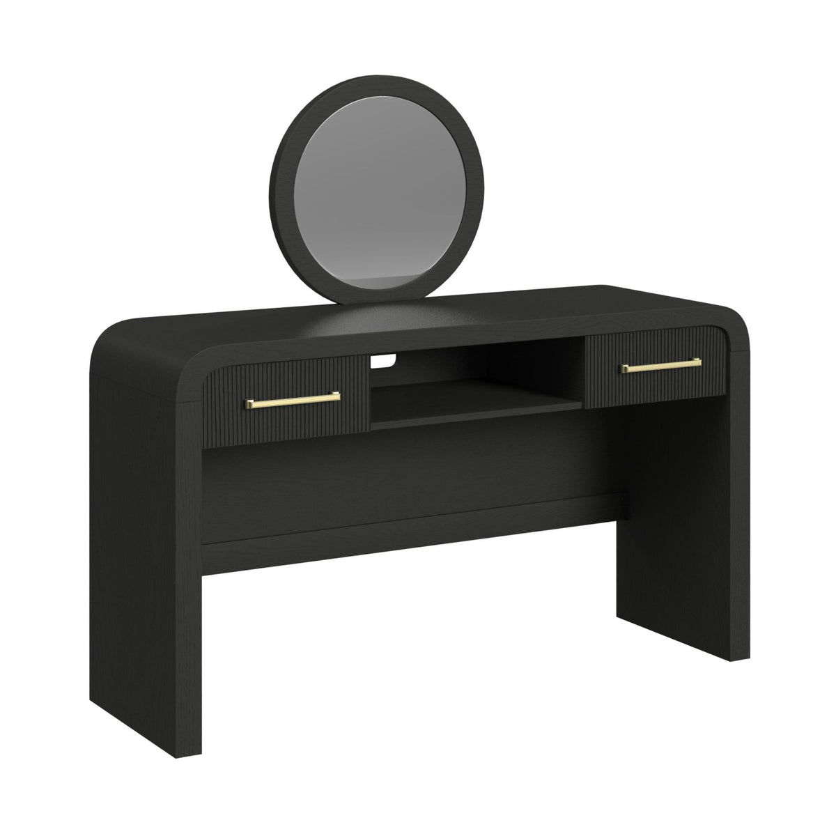 Ridgemont Dressing Table in Black by Elements International, view 2