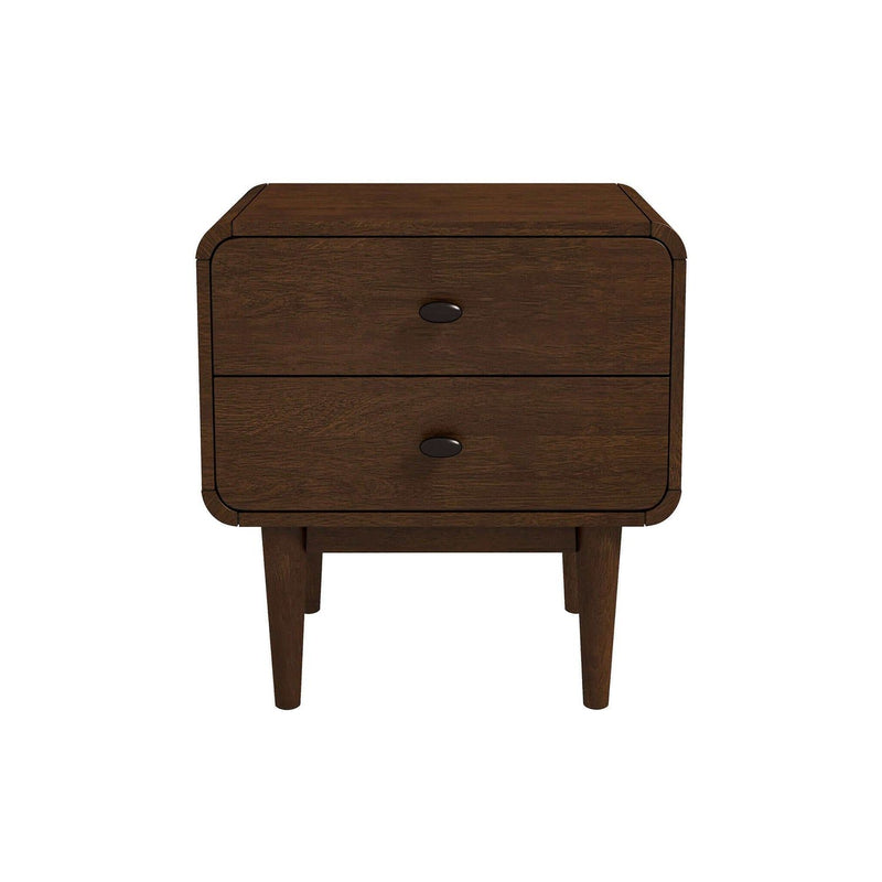 Alexa - Mid Century Modern Style Nightstand - Light Brown