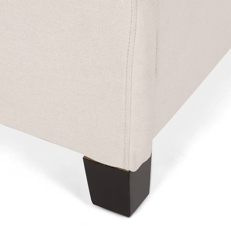 Cumulus - Fully Upholstered Fabric Queen Bed Set - Ivory