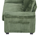 Modern 4 Seater Corduroy Sofa Couch With USB Ports And Hidden Storage