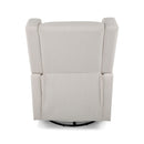 Landau Contemporary Fabric Upholstered Swivel Recliner