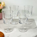 Halo - Leadingware Oval Plastic Wine Glasses (Set of 4) Unbreakable Bpa Free Acrylic, 12Oz - Clear