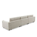 Oversized Sectional L Shaped Cloud Couch With USB Charging Port Cup Holder Deep And Wide Seat Sofa With Chaise Comfy