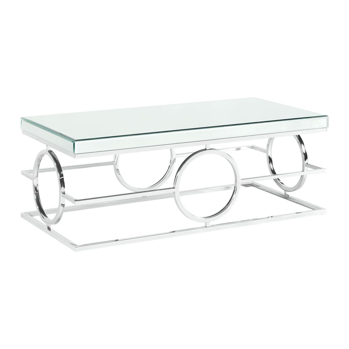 Pearl Occasional Table Set in Silver by Elements International, view 4