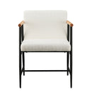 Modern Dining Chair With Iron Frame (Set of 2)