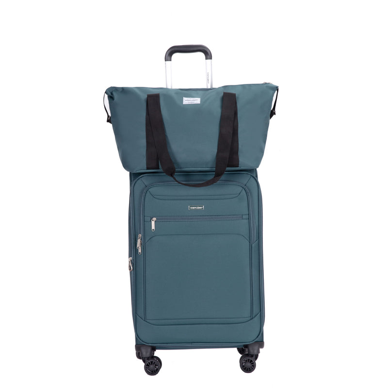3 Piece Luggage Sets, Softshell Suitcase Spinner Wheels