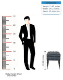 Buffalo - Leather Ottoman With Castor Legs