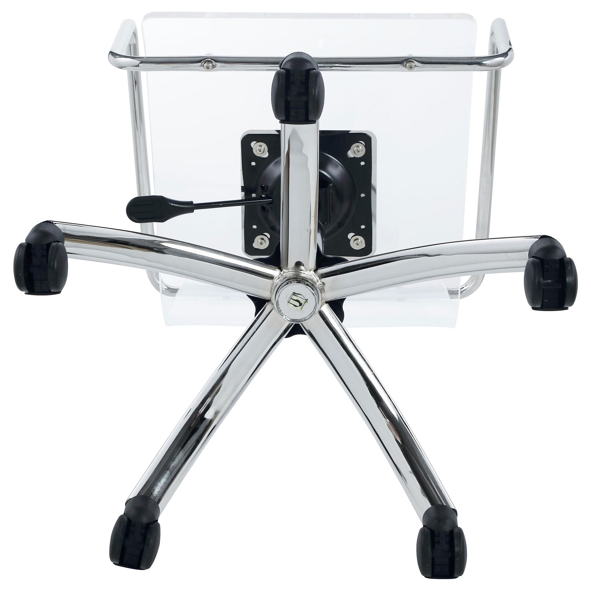 Amaturo Acrylic Adjustable Home Office Desk Chair Clear - Atlantic Fine Furniture Melbourne FL