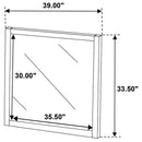 Wilkes - Dresser Mirror - Dark Cocoa