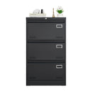 Filing Cabinet Lateral File Cabinet 3 Drawer, Locking Metal File Cabinets Three Drawer, Office Filing Cabinet With Lock Drawers For Home Office