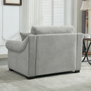 Modern Chenille Oversized Armchair, Chair And A Half, Single Sofa