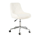 Adjustable And Space-Saving Chair With Golden Electroplated Legs