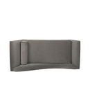 Auroral - Velvet Upholstered Chaise Lounge With Scrolled Arms And Tapered Legs